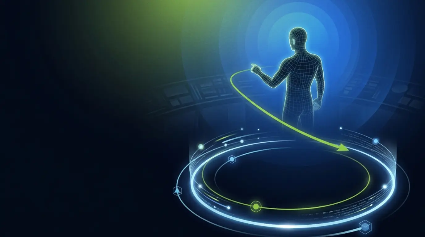 Human-above-the-loop AI sales framework: a human directing autonomous AI execution from above the loop. Get 'er Done, Tim Doelger.